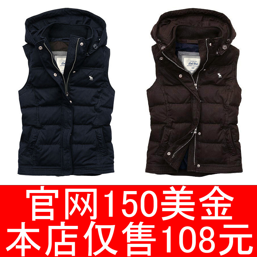 Free Shipping Vest women's vest down vest autumn and winter fashion lovers hooded waistcoat