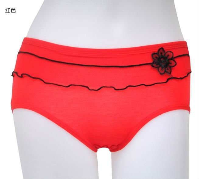 Free shipping via DHL, super soft  lady's pants, briefs, Collagen fiber material, wholesale 50pcs/lot