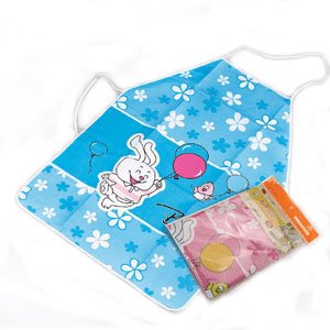 free shipping via singapore postal, double layers waterproof apron