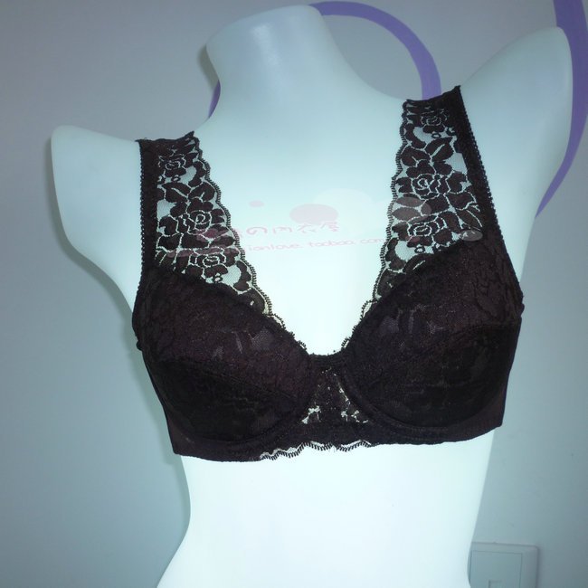 Free Shipping W3002 thin shoulder strap full cup lace decoration vest design bra comfortable bra