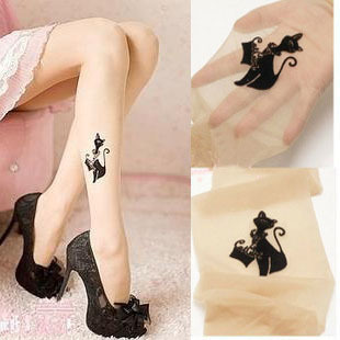 Free shipping W73 socks cat ultra-thin sexy pantyhose stockings female socks