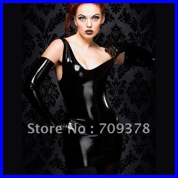 Free shipping Wetlook Sassy Bodycon Dress Faux Leather Sexy Clubwear Dress new fashion 2012 Wholesale 10pcs/lot 9125