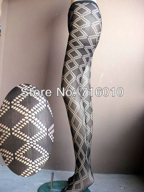 free shipping wholesale 10pc/lot fishnet pantyhose Non open-crotch pantynose Tights leggings women sexy pantihose diamond 5375