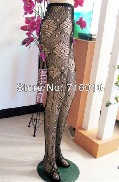 free shipping wholesale 30pc/lot hole punk pattern pantyhose Non open-crotch pantynose Tights leggings women sexy pantihose 5343