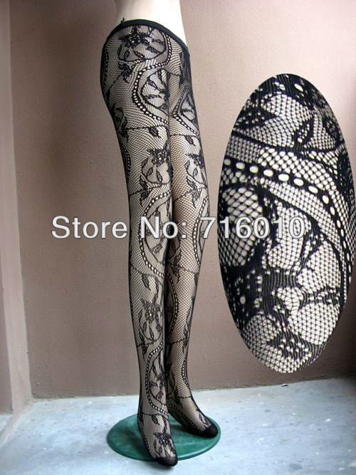 free shipping wholesale 30pc/lot jacquard pattern pantyhose Non open-crotch pantynose Tights leggings women sexy pantihose 5345