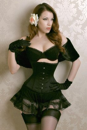 Free Shipping Wholesale and Retail Black Waist Cincher Underbust Women Sexy Corset DH9424