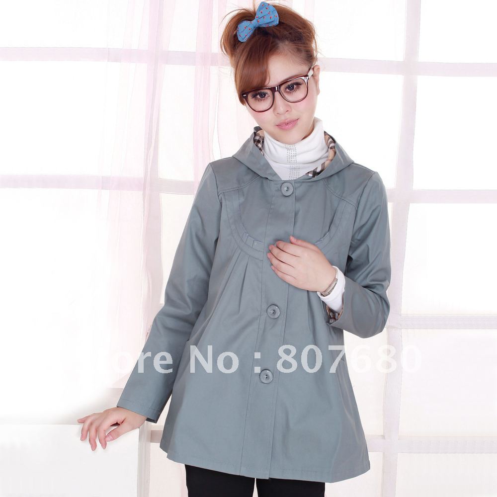 Free shipping wholesale autumn fashionable maternity top maternity outerwear maternity overcoat