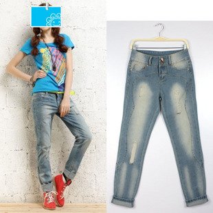 Free Shipping Wholesale Character Tailor Cutting Fashion Skinny Jeans, Skinny Denim Jeans AD9440LK