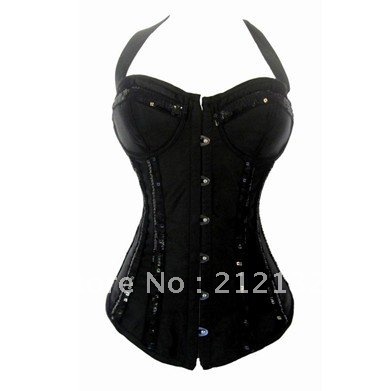 Free Shipping Wholesale Corset Sexy corset Overbust Corset Sexy Busiter Sexy Lingerie S-2XL (W1003-1)