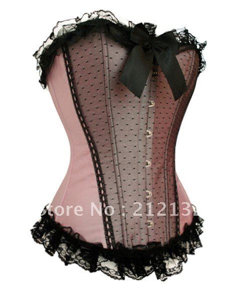 Free Shipping Wholesale Corset Sexy corset Overbust Corset Sexy Busiter Sexy Lingerie S-2XL (W1004-2)