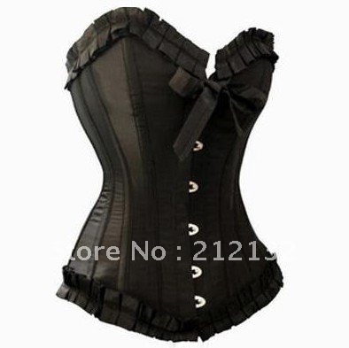 Free Shipping Wholesale Corset Sexy corset Overbust Corset Sexy Busiter Sexy Lingerie S-2XL (W1006-2)