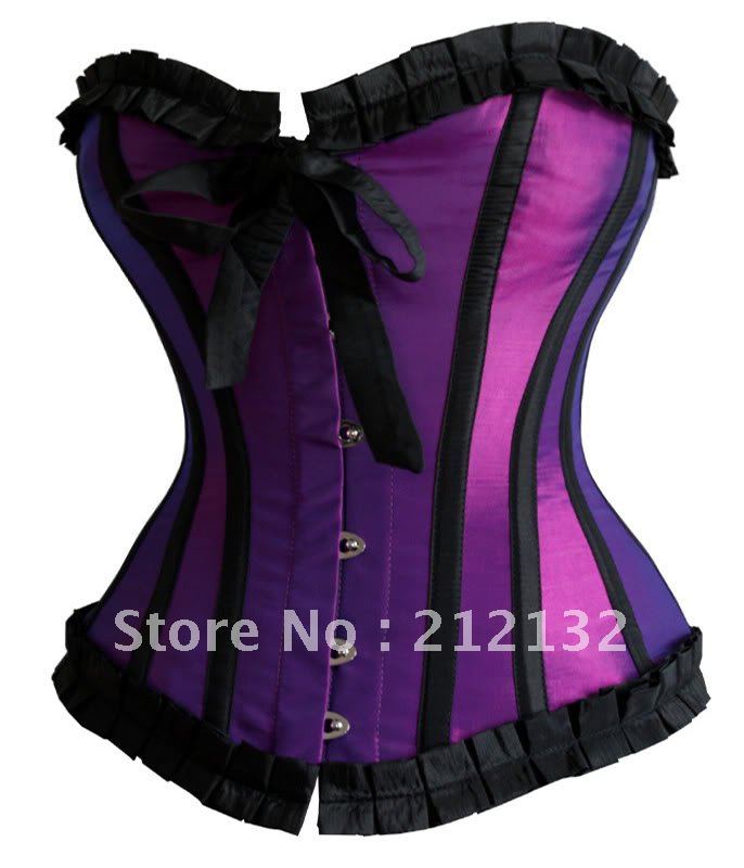 Free Shipping Wholesale Corset Sexy corset Overbust Corset Sexy Busiter Sexy Lingerie S-2XL (W1006-3)