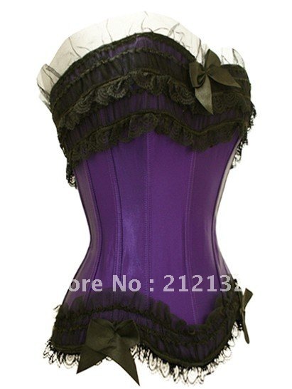 Free Shipping Wholesale Corset Sexy corset Overbust Corset Sexy Busiter Sexy Lingerie S-2XL (W1010-3)