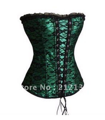 Free Shipping Wholesale Corset Sexy corset Overbust Corset Sexy Busiter Sexy Lingerie S-2XL (W1025-2)