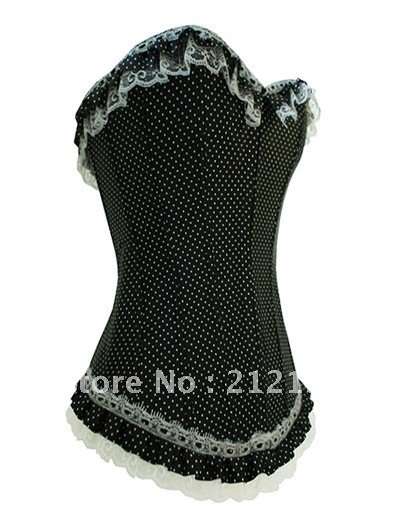 Free Shipping Wholesale Corset Sexy corset Overbust Corset Sexy Busiter Sexy Lingerie S-2XL (W1034)