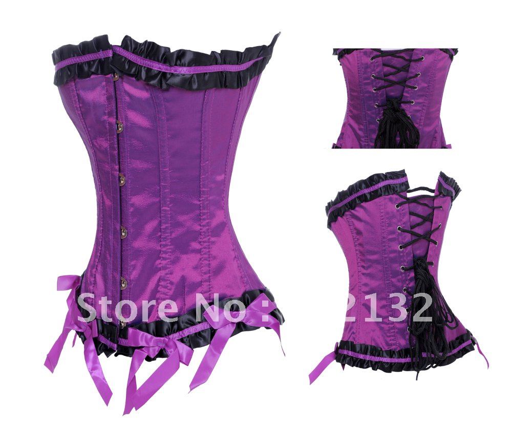 Free Shipping Wholesale Corset Sexy corset Overbust Corset Sexy Busiter Sexy Lingerie S-2XL (W1056-2)