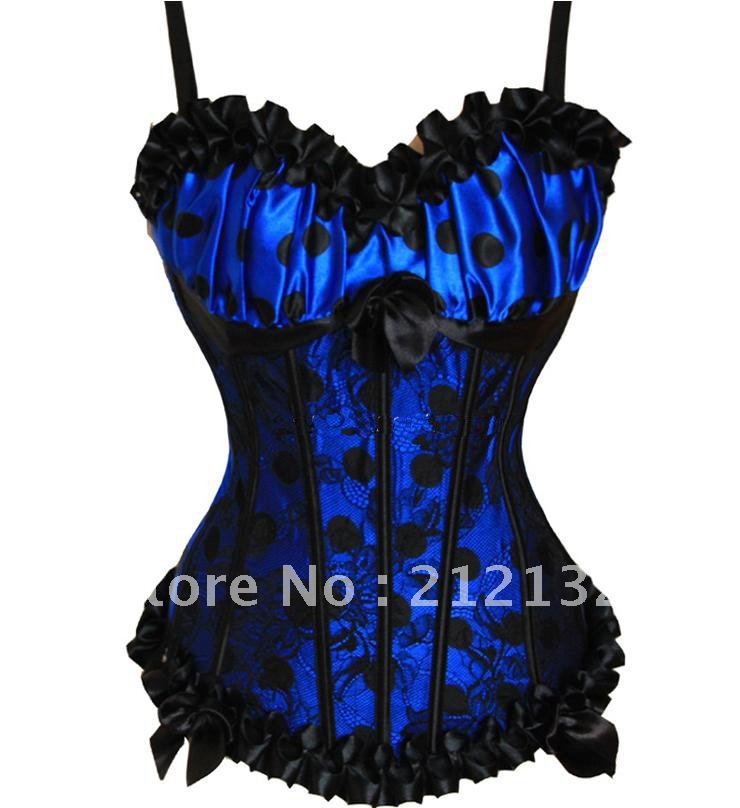 Free Shipping Wholesale Corset Sexy corset Overbust Corset Sexy Busiter Sexy Lingerie S-2XL (W1060-1)