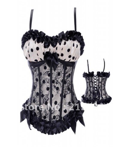 Free Shipping Wholesale Corset Sexy corset Overbust Corset Sexy Busiter Sexy Lingerie S-2XL (W1060-4)