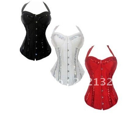 Free Shipping Wholesale Corset Sexy corset Overbust Corset Sexy Busiter Sexy Lingerie S-2XL (W2037-2)