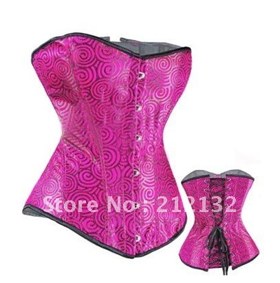 Free Shipping Wholesale Corset Sexy corset Overbust Corset Sexy Busiter Sexy Lingerie S-2XL (W2041-1)