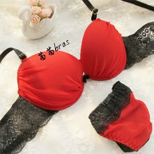 Free shipping wholesale ed lace sexy push up 3 breasted accept supernumerary breast underwear