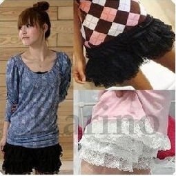 Free Shipping Wholesale Fashion Full Tutu Tulle Tier Lovely Short Pants Skirts, Lace Dress Shorts,Princess Bottoming Pants