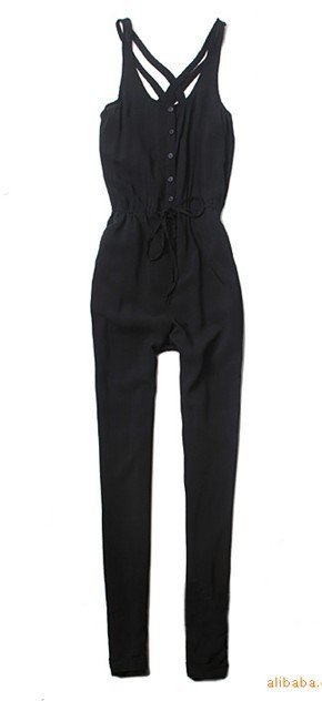 Free Shipping Wholesale FH-003 2012 HM Women Fashion New black Jumpsuits/leggings plus size Hot Sale S/M/L/XL