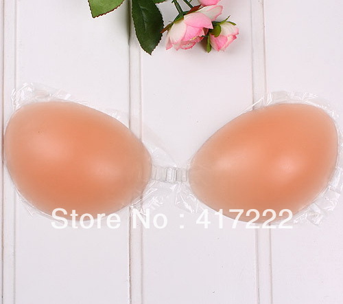 Free Shipping!Wholesale Free Bra,Silicone,Invisible,Fashion Nude Breast 4Cup (A,B,C,D)