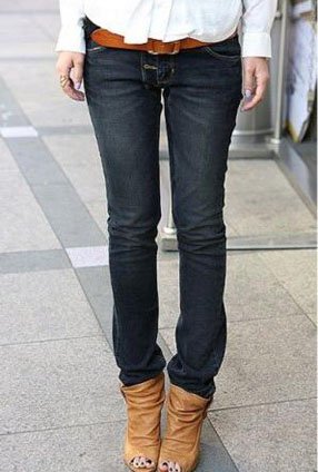 Free Shipping Wholesale High Quality European Fashion Ladies Designer Jeans/Pencil Pants/Boots Cut Pants S/M/L AD9306LK