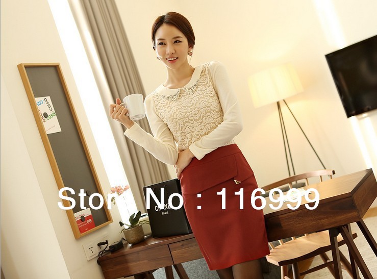 Free shipping Wholesale HOT! New Tops 2013 Fashion Blouses for Women Brand Quality Korea Style But Cheaper price