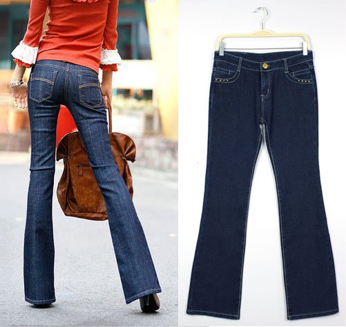 Free Shipping Wholesale Hotsale jeans 2012, stylish new brief blue tiny flares jeans, fashion jeans woman AD9162LK