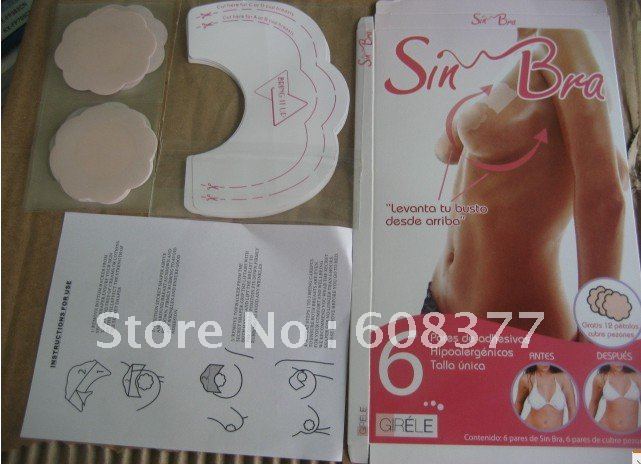 Free Shipping Wholesale Instant Breast Lift Bra Tape New Cleavage Shaper/Bring It Up/Lifts Bra/Sin Bra 200pairs(one pack=6pairs