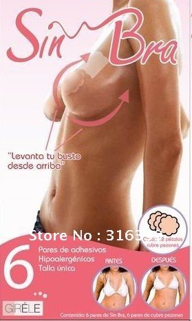 Free shipping Wholesale Instant Breast Lift Bra Tape New Cleavage Shaper/Bring It Up/Lifts Bra/Sin Bra 30pairs(one pack=6pairs)