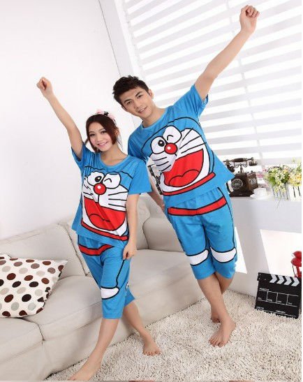 free shipping wholesale New cartoon women nightgowns,fashion Couple pajamas,men cotton pajamas,men clothing ,pajamas for women