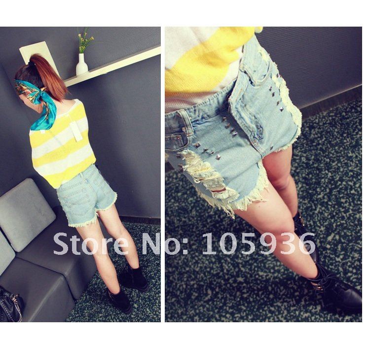 Free Shipping,wholesale New jeans shorts, denim shorts women, ladies' short,1pcs/lot