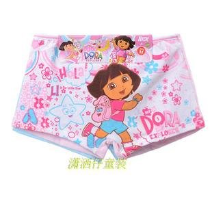 Free Shipping - wholesale nice and adorable girls's dora panties, girls underwear(MOQ: 12pcs/lot)