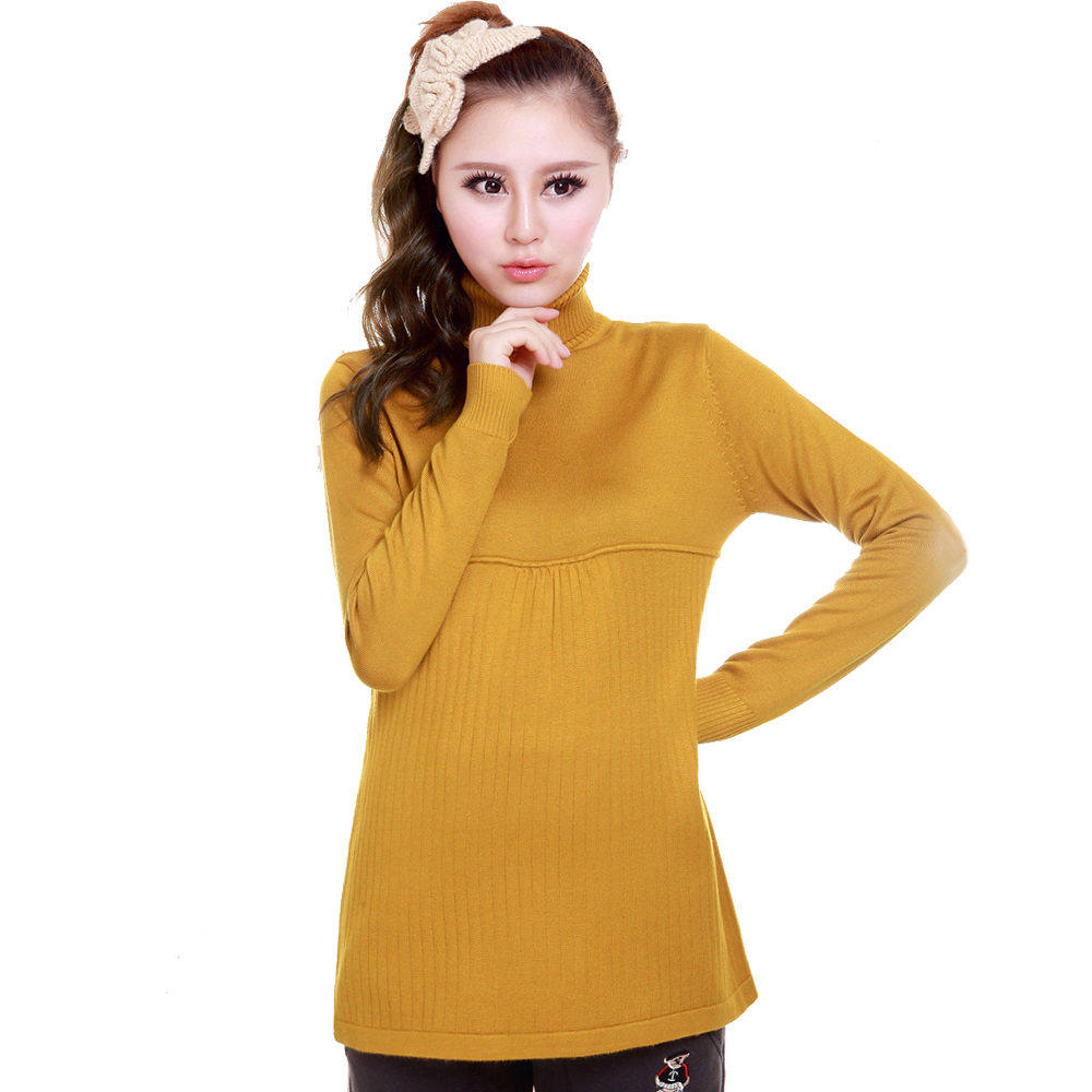 Free shipping wholesale pullover lady's clothes winter women sweater turtleneck elastic lady sweaters