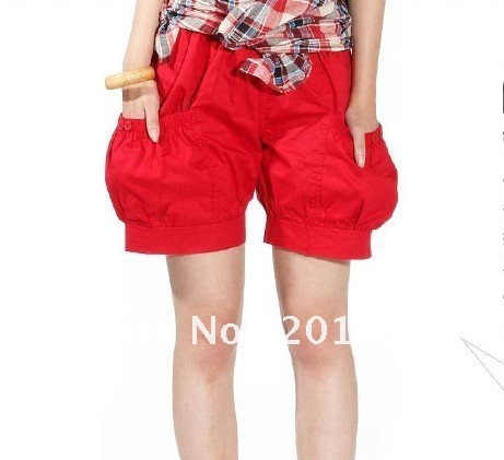 Free Shipping[Wholesale&Retail]2013 Summer Korea Fashion Loose Shorts Pants Causal Cotton Women Shorts Plus Size:L-XXXL DK005