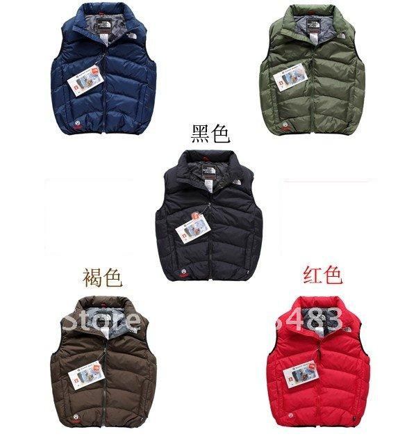 Free shipping Wholesale retail brand new Women's men's down vest Fashionable vest