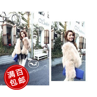 free shipping Wholesale sales colthes Women's faux rabbit fur short jacket vintage cardigan mushroom spring