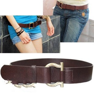 FREE SHIPPING WHOLESALE,SIMPLE FASHION OMEGA BUCKLE SOFT PU BELT,LEATHER BELT,HOT SELLING WAIST BELT,5 PCS/LOT