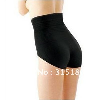 Free Shipping/Wholesale Slimming Particle Underwear Lift Buttocks & Thin Waist and Belly Slimming Pants SIZE L~LL black