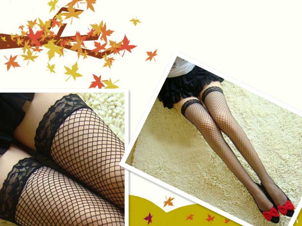 Free Shipping wholesale women long Lace Mesh Stockings Sexy Costume for Women Lingerie Sockings Silk Socks AC280