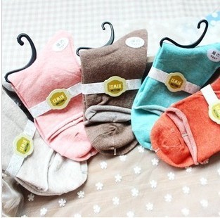 Free Shipping Wholesales Korea Cute Lace Cotton Candy Color  Women socks FC12255