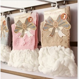 Free Shipping Wholesales  Korea Cute Lace Cotton Socks FC12187