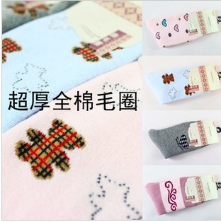 Free Shipping Wholesales New Arrival Korea Thickening Of The Ladies Cotton Towels Socks FC12225