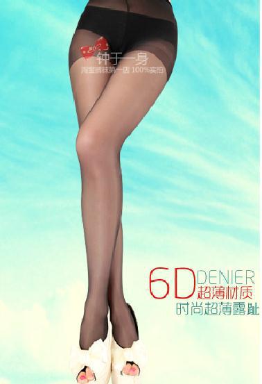 free shipping wholeslae 30/lot 2013 6d-open toe socks summer ultra-thin  invisible   open stockings