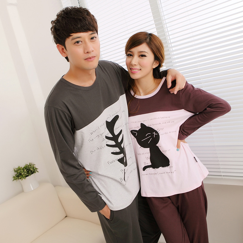 free shipping! winter couples pajamas silk sleepwear family pajama sets cute couple hoodies women sleepwear