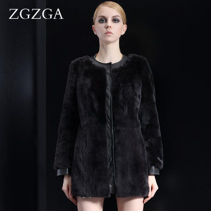 free shipping  winter fashion top sheepskin rex rabbit hair fur coat