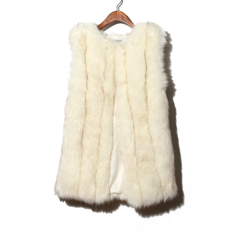 Free Shipping Winter faux vest female thickening vest wool vest fur vest sweater female